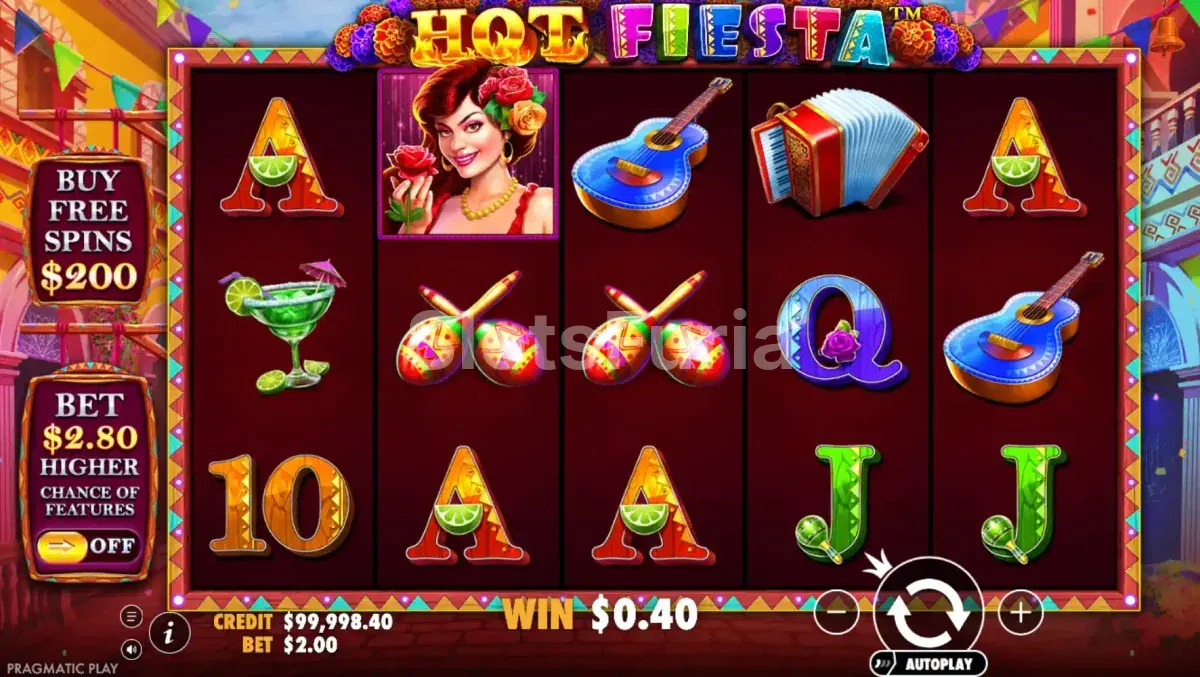 Juego base de Hot Fiesta con la calle mexicana y los rodillos