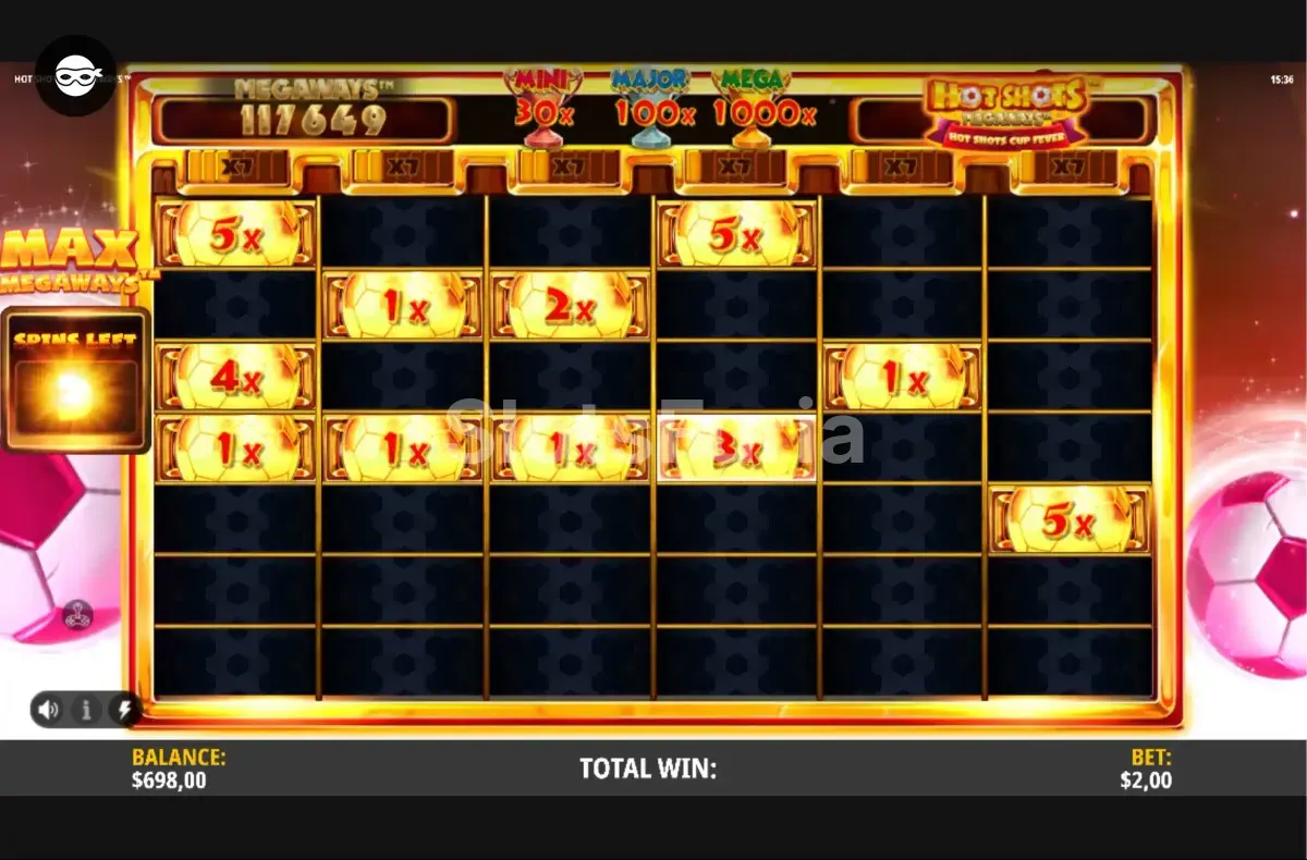 Ronda de giros gratuitos en Hot Shots Megaways