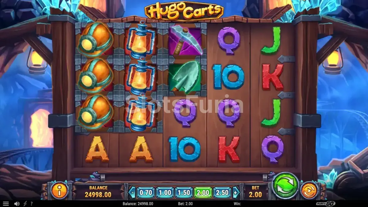 Pantalla principal del juego base de Hugo Carts