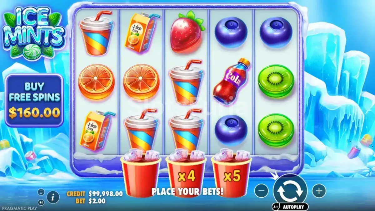 Pantalla principal del juego Ice Mints de Pragmatic Play