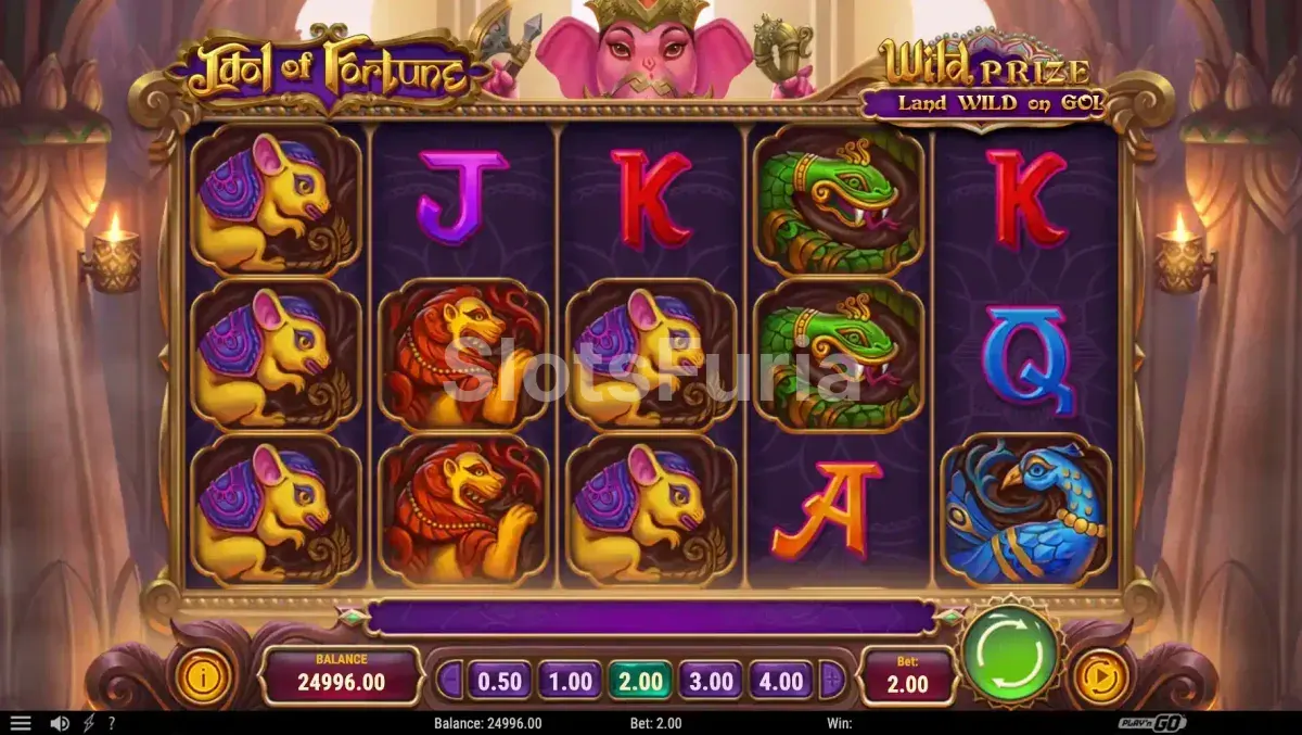 Segunda vista del juego base de Idol of Fortune con bonus activo