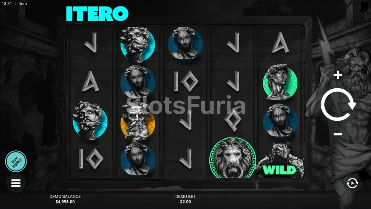 Juego base de Itero en la cuadrícula de 5x4
