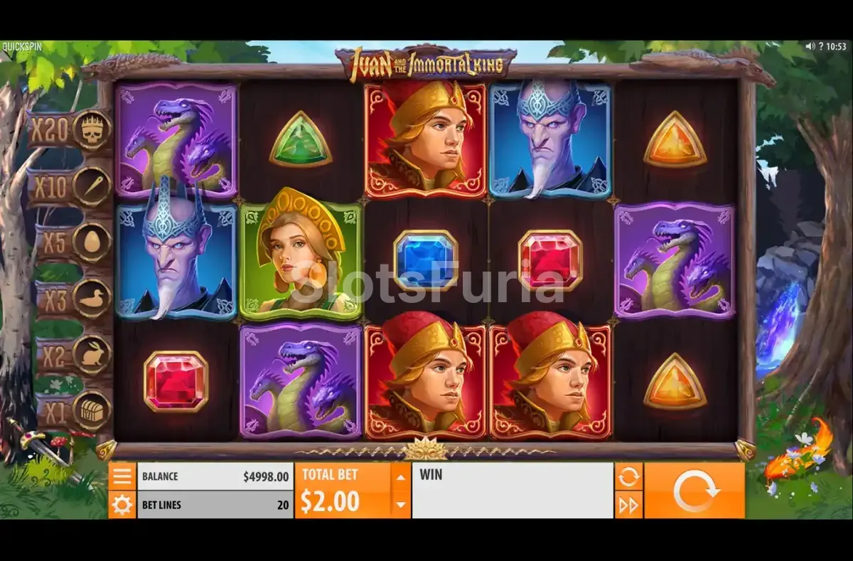 Pantalla principal del juego base de Ivan and the Immortal King