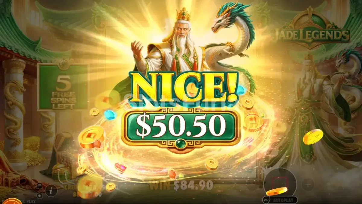 Gran victoria en Jade Legends con multiplicadores máximos activados