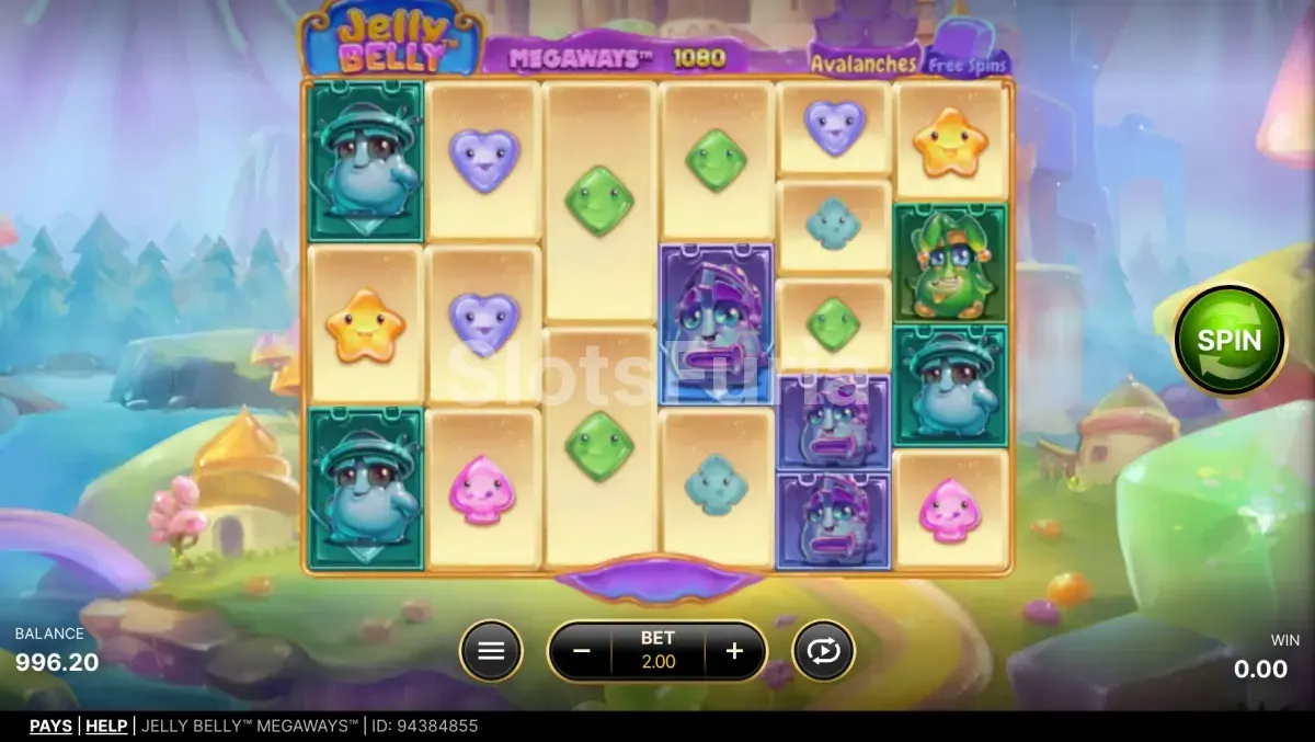 Ronda de giros gratis en acción en Jelly Belly Megaways