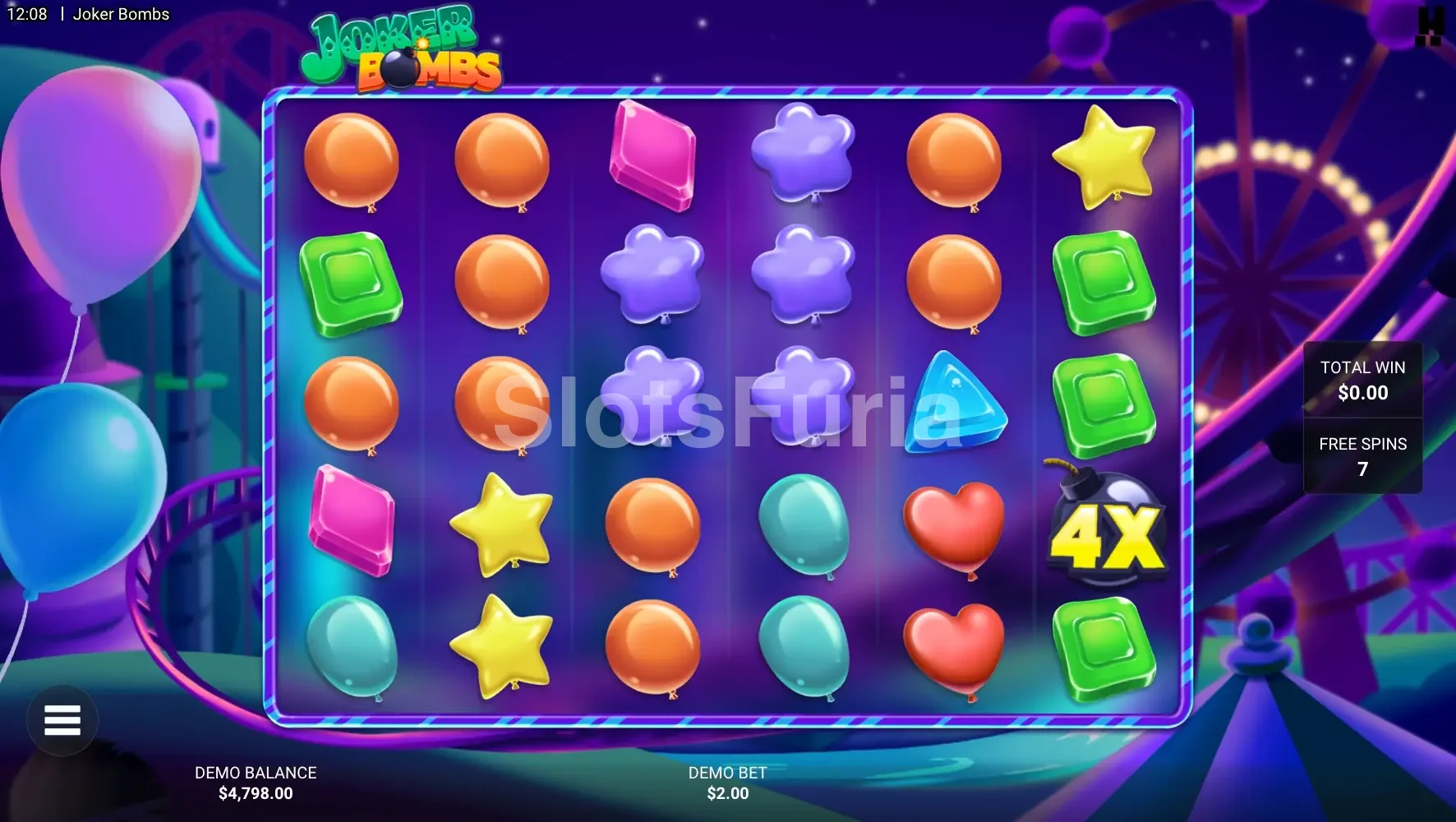 Ronda de giros gratis activa en Joker Bombs