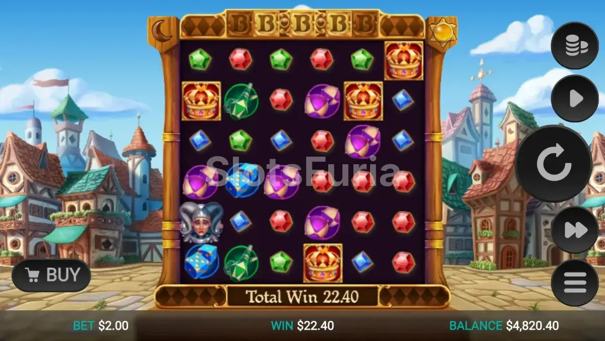 Gran victoria en Joker Split con multiplicadores acumulados y wilds en pantalla