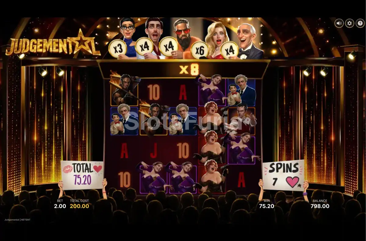 Ronda de giros gratis Super Free Spins en Judgemental