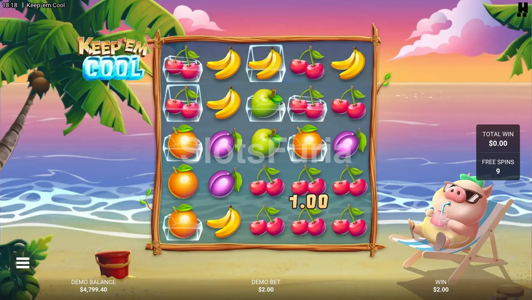 Giros gratis del bono Sunset Picnic en Keep 'Em Cool