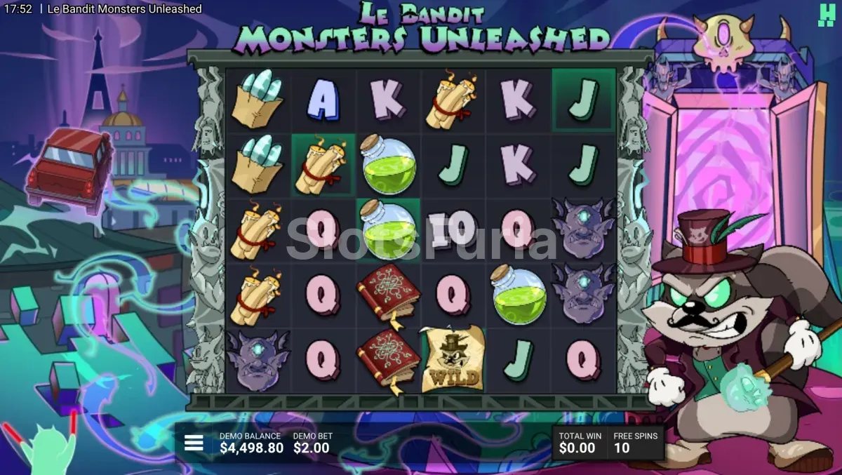 Ronda de giros gratis de Le Bandit Monsters Unleashed en curso