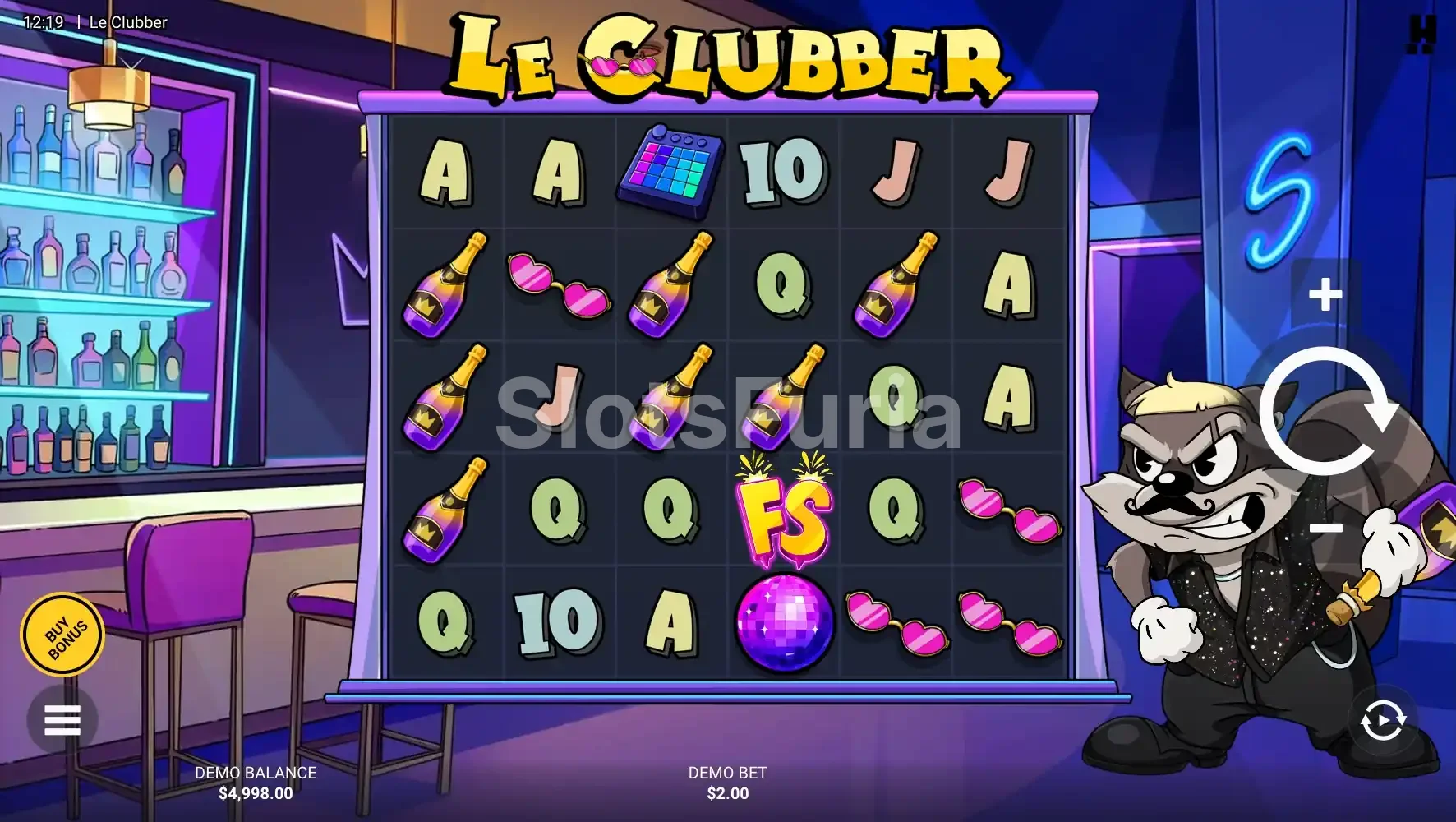 Juego base de Le Clubber con la cuadrícula de 6x5