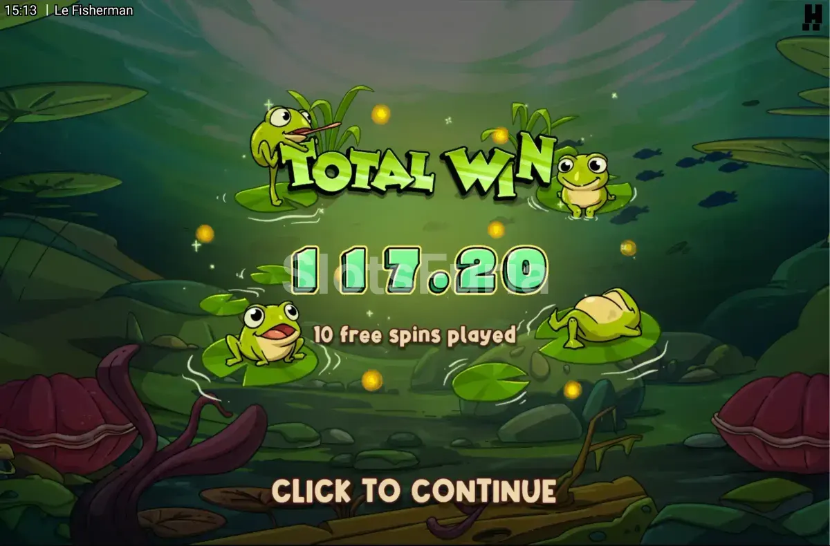 Gran ganancia en Le Fisherman tras una activación de Golden Squares