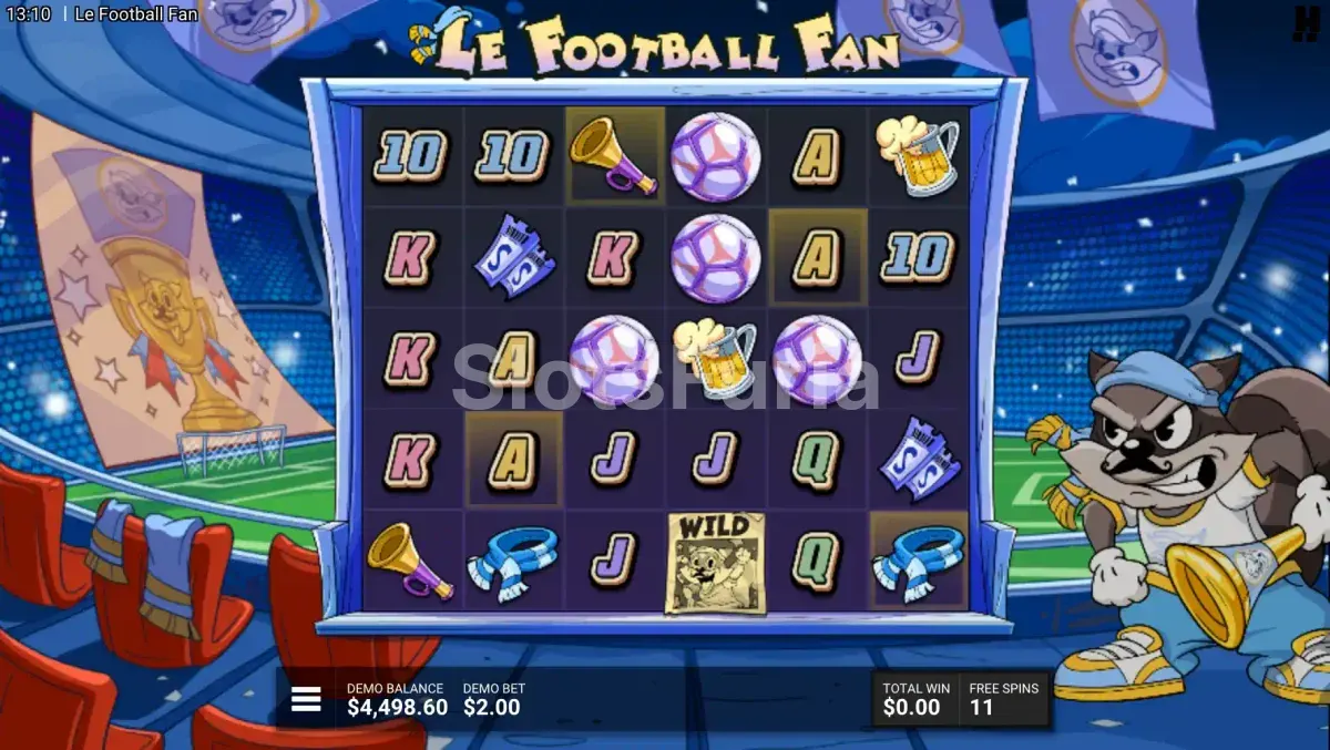 Ronda de giros gratis en Le Football Fan - activación del bonus