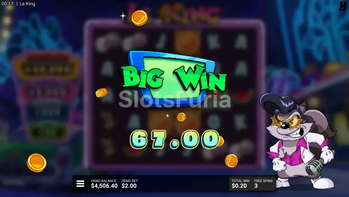 Gran ganancia en Le King con multiplicadores al máximo