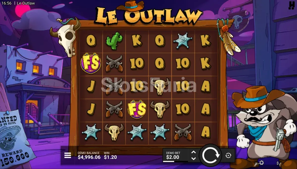 Segunda vista del juego base de Le Outlaw