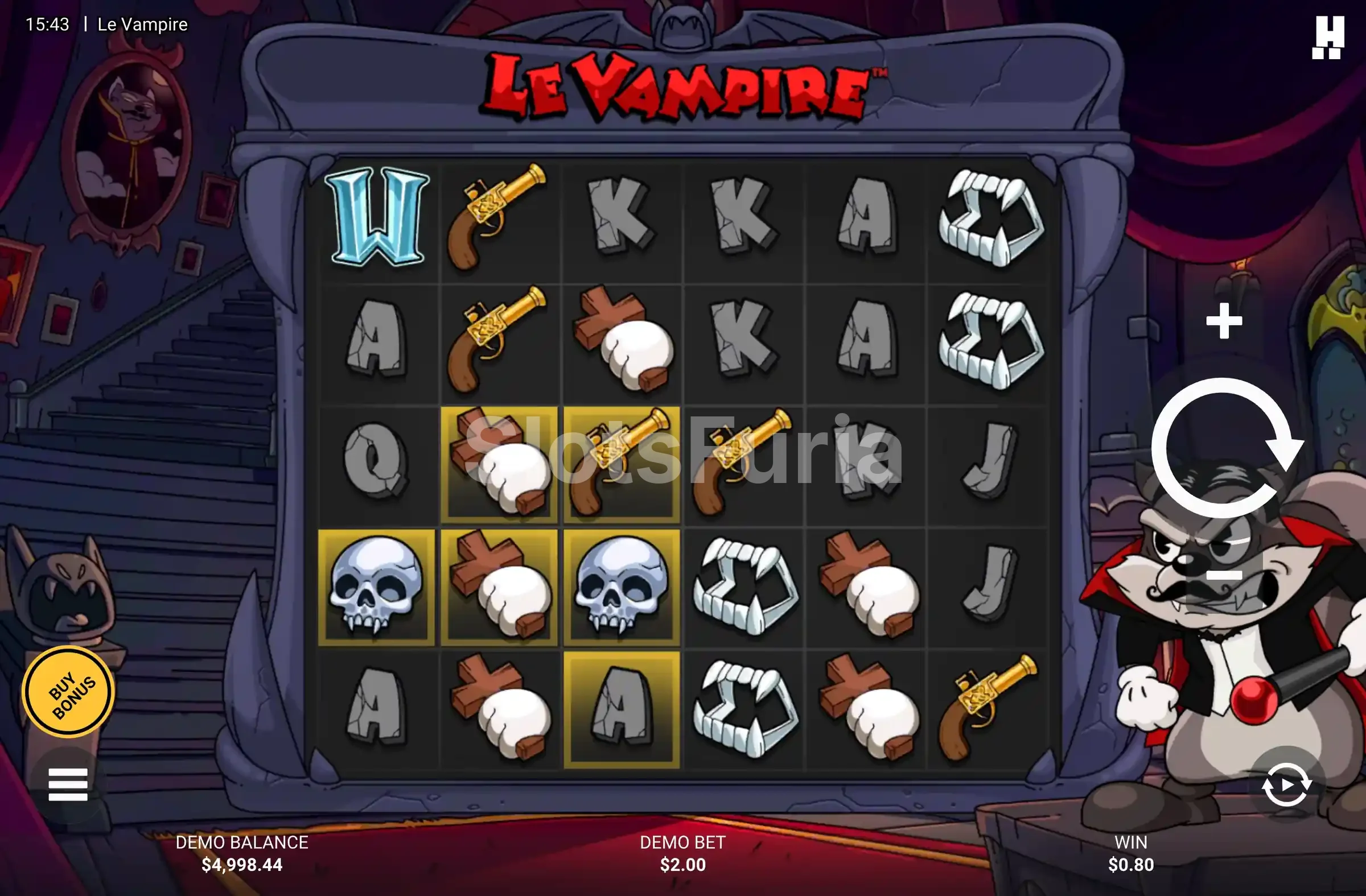 Juego base de Le Vampire con la cuadrícula de 6x5