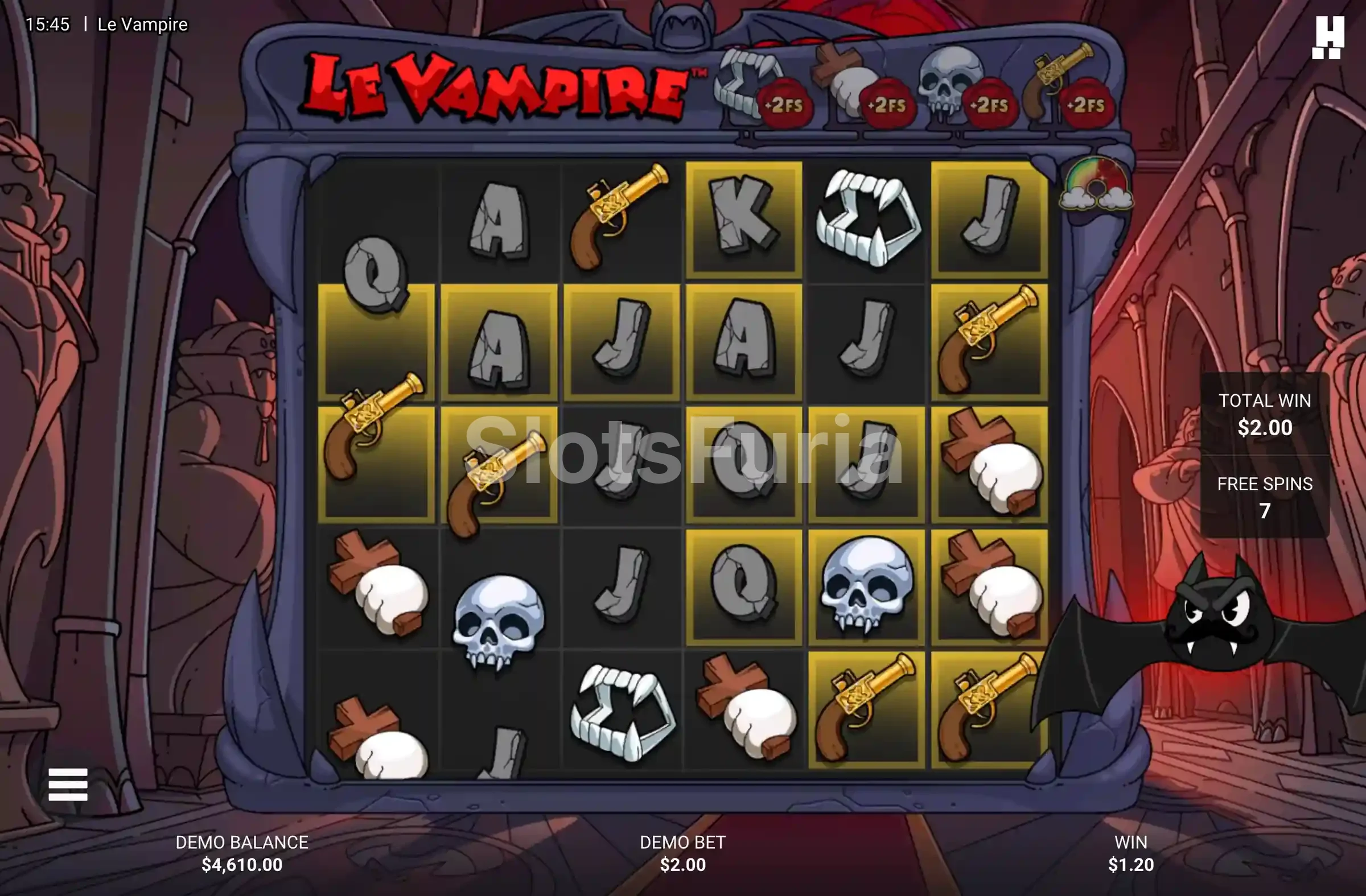 Ronda de giros gratis de Le Vampire en el cementerio
