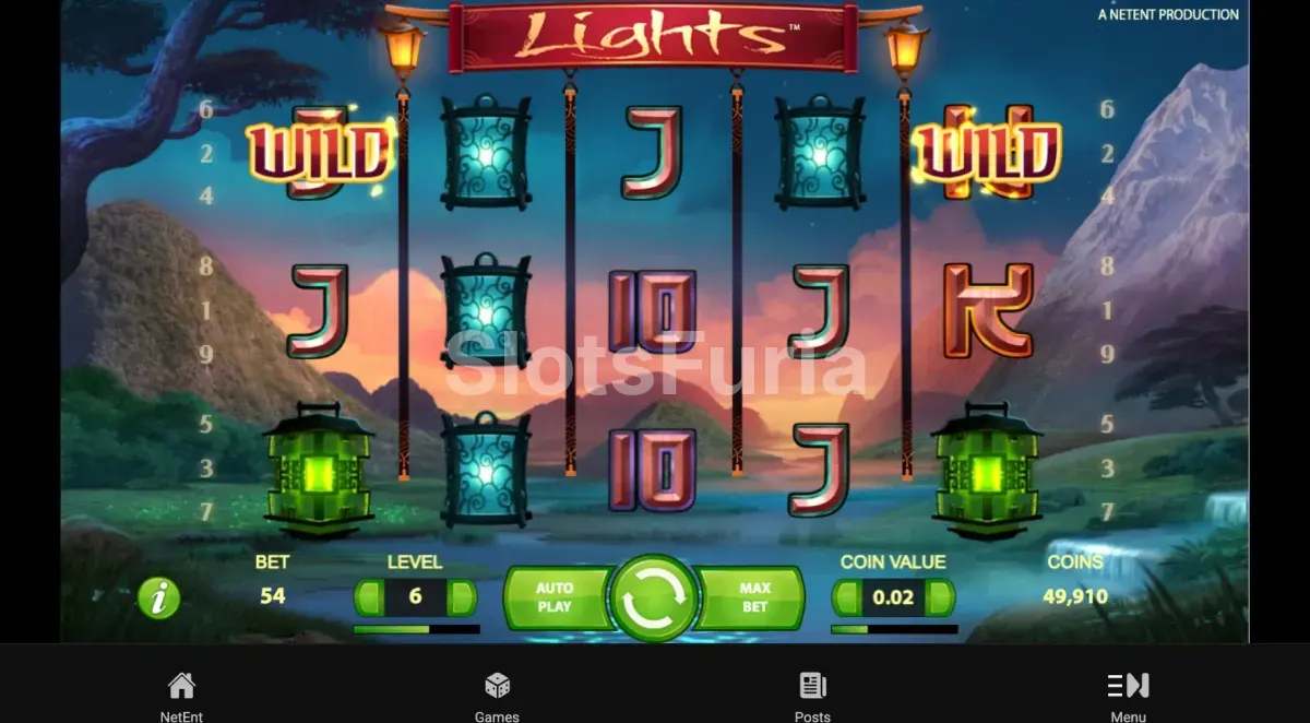 Juego base de Lights con faroles chinos en los rodillos