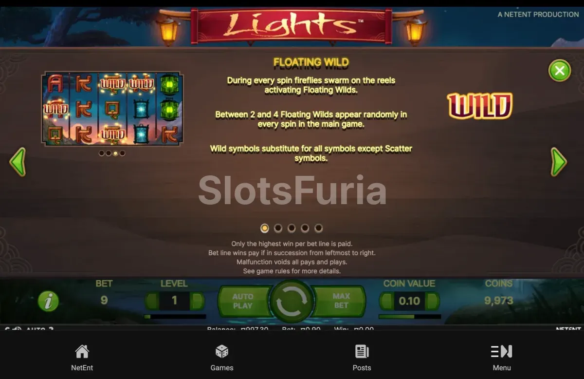 Wilds flotantes de las luciérnagas en Lights