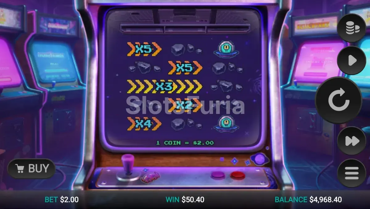 Ronda de giros gratis de Line Busters Dream Drop en plena acción