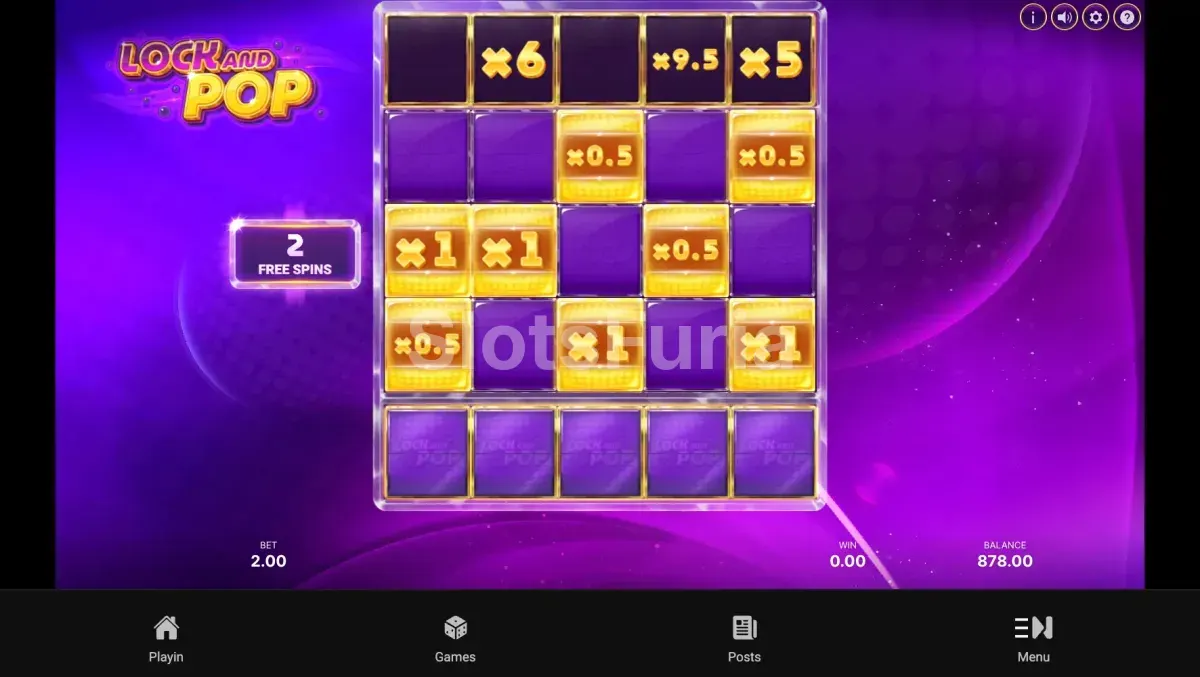 Ronda de giros gratuitos de Lock and Pop con símbolos sticky