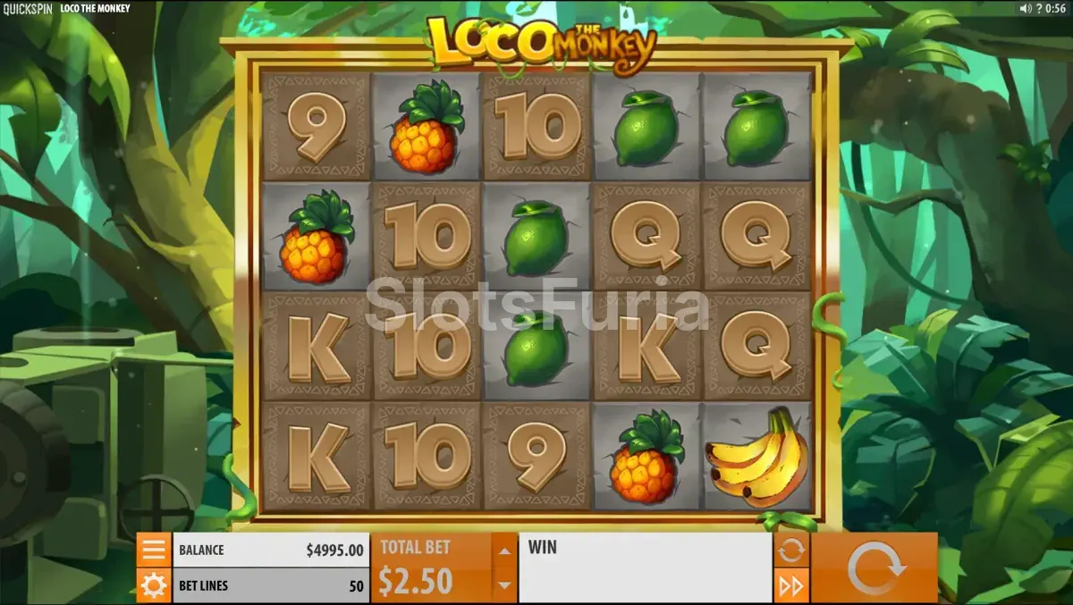 Segunda vista del juego base de Loco The Monkey en plena acción