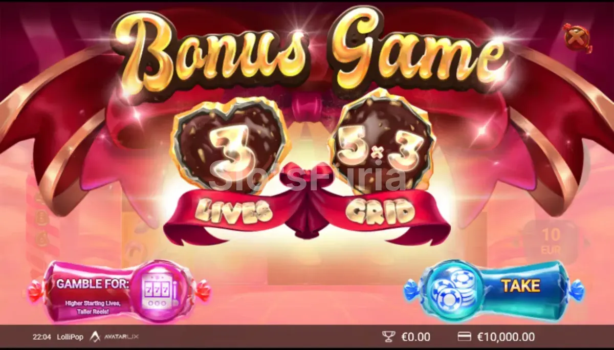 Menú de compra de bonos disponible en LolliPop de Avatar UX