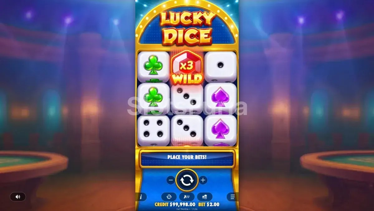 Segunda vista del juego base de Lucky Dice en acción