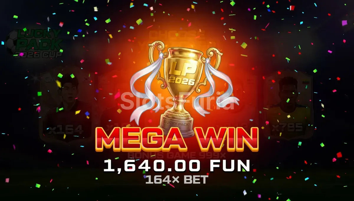 Gran victoria en Lucky Pack 2026 Cup con multiplicador máximo activado