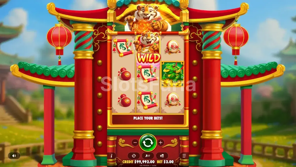 Símbolo wild en acción dentro de Lucky Tiger Gold