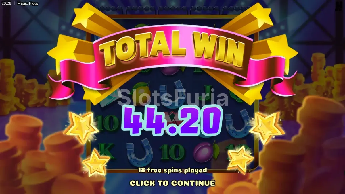 Gran premio en Magic Piggy tras una transformación con Bill Stacks