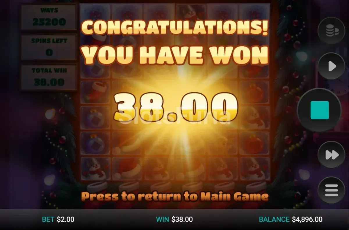 Premio grande en Merry Multipliers Dream Drop con multiplicador aplicado