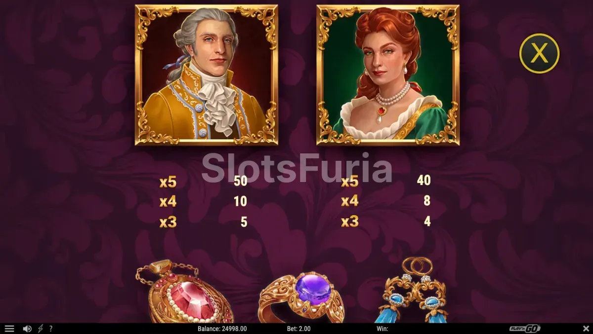 Tabla de pagos completa de Midnight Gold con todos los símbolos