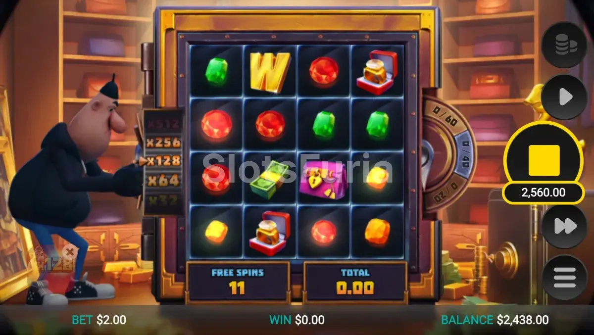 Giros gratuitos Smash N Grab activados en Midnight Marauder ClusterBreaker