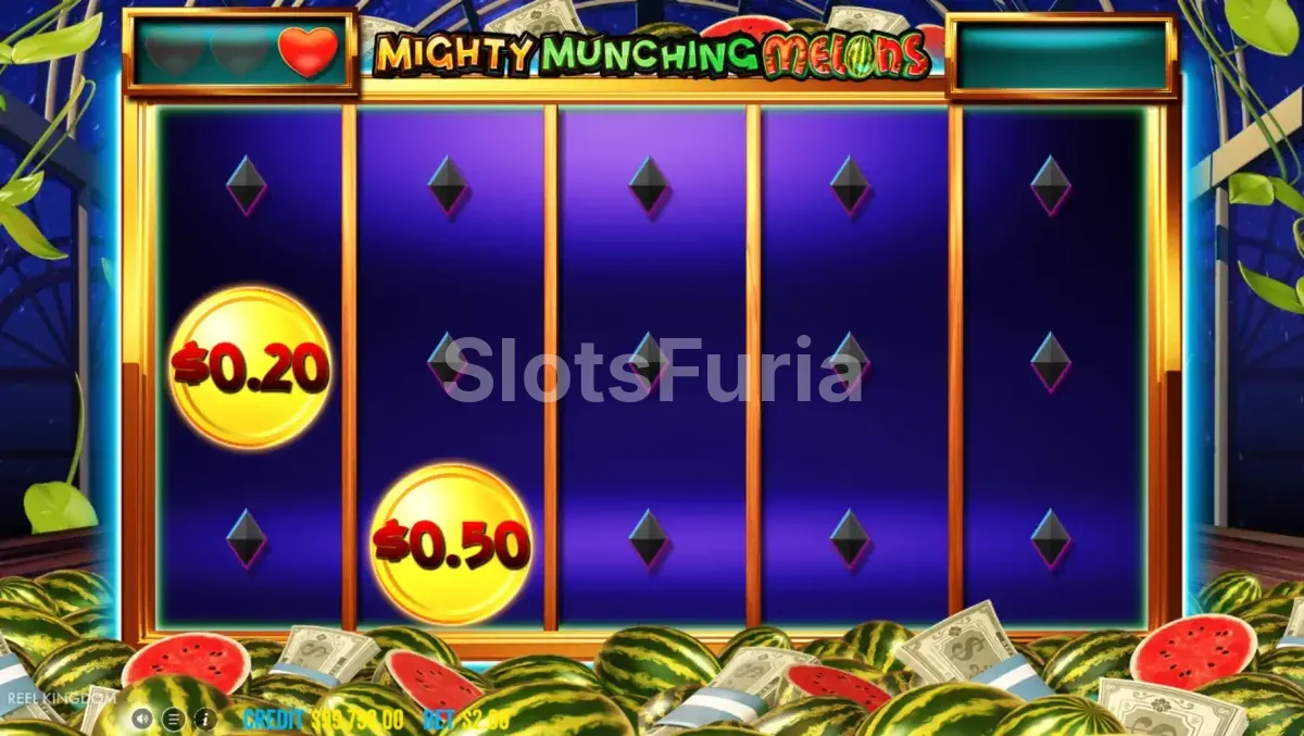 Ronda de tiradas gratuitas de Mighty Munching Melons