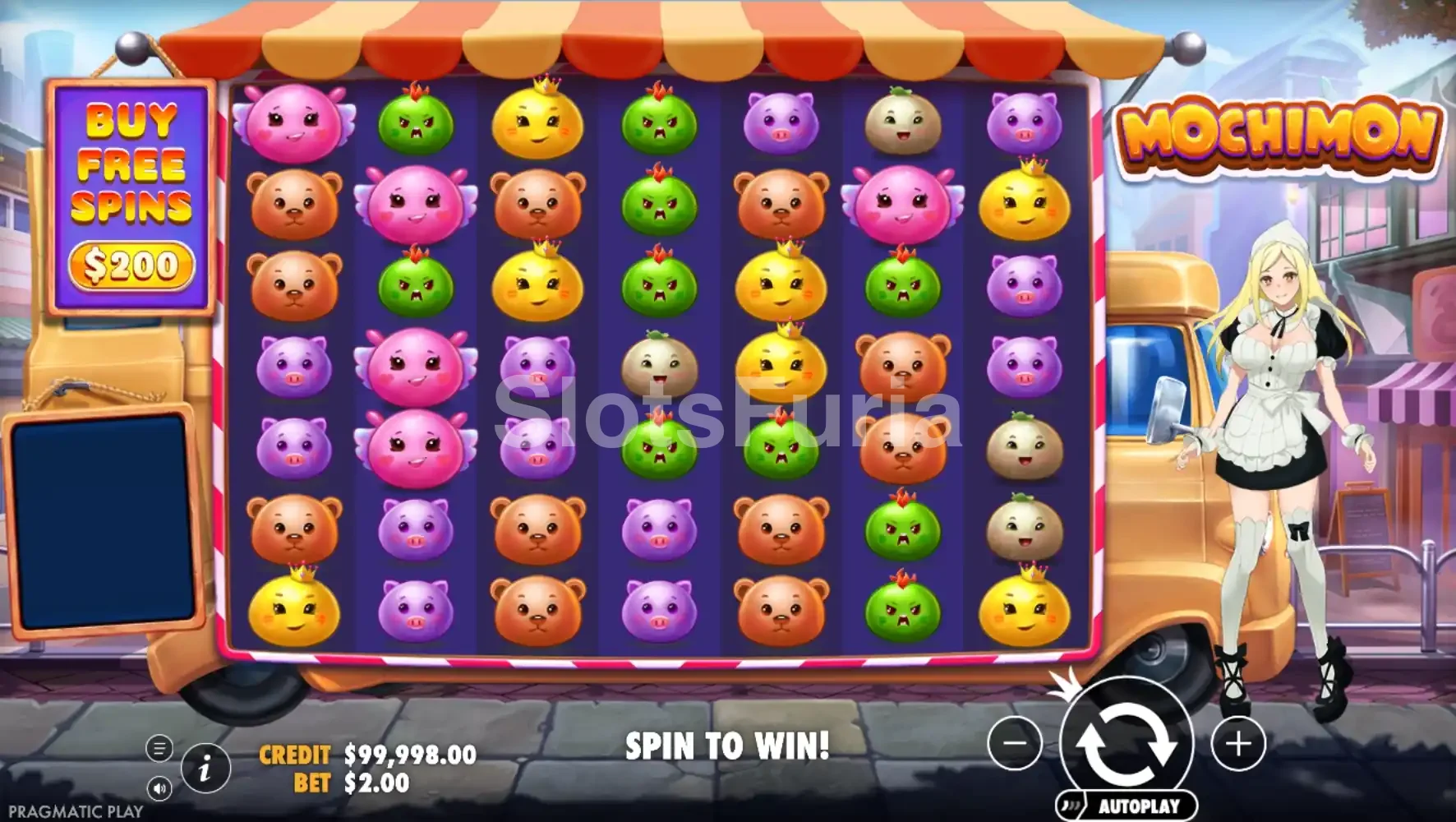Juego base de Mochimon con la cuadrícula de 7x7