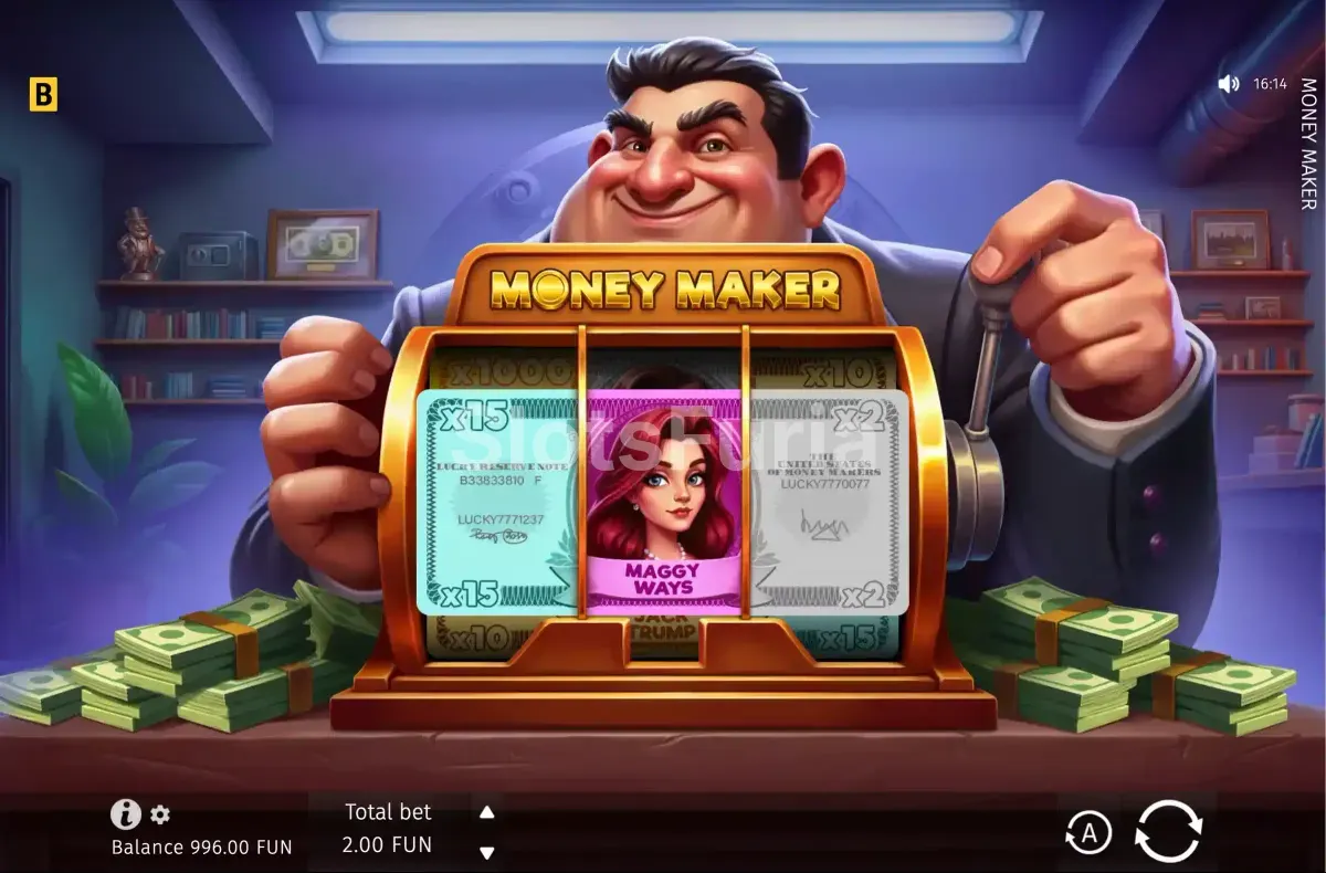 Segunda vista del juego en acción de Money Maker durante una partida