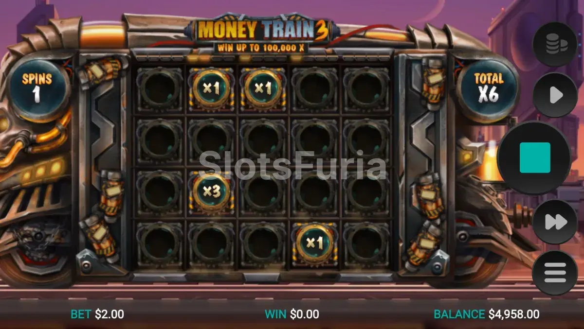 Ronda de bonus con respins activos en Money Train 3