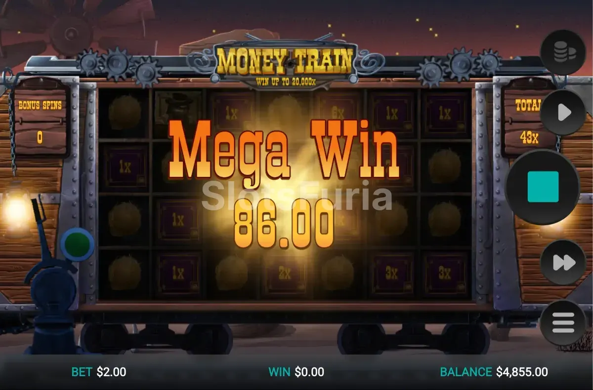 Gran premio obtenido en Money Train