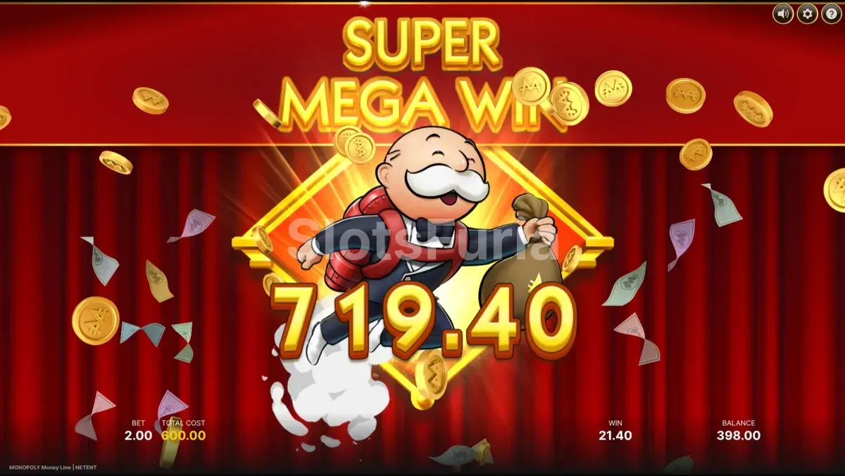Gran victoria épica en Monopoly Money Line con multiplicadores máximos