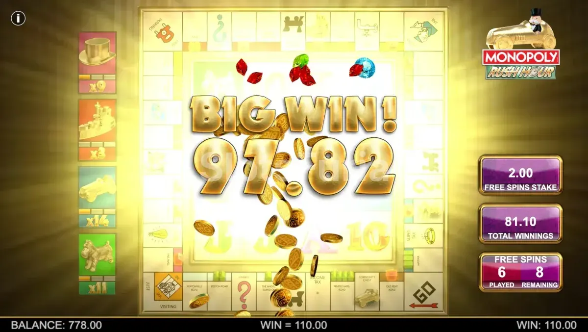Gran victoria conseguida en Monopoly Rush Hour