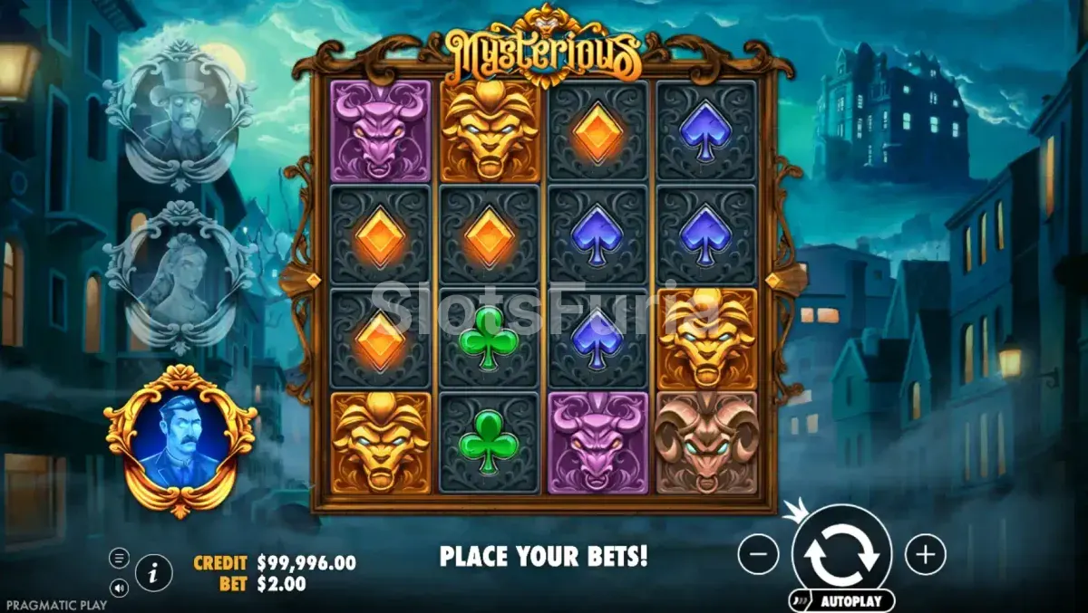 Rodillos de Mysterious durante una tirada del juego base