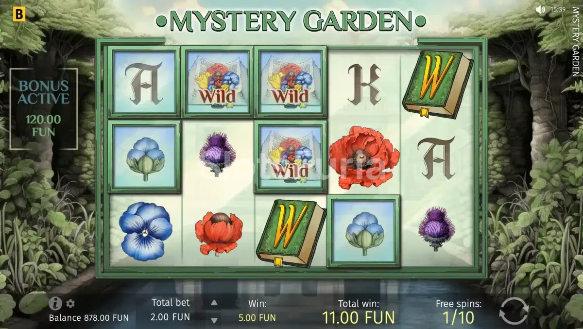 Ronda de giros gratis en Mystery Garden de BGaming