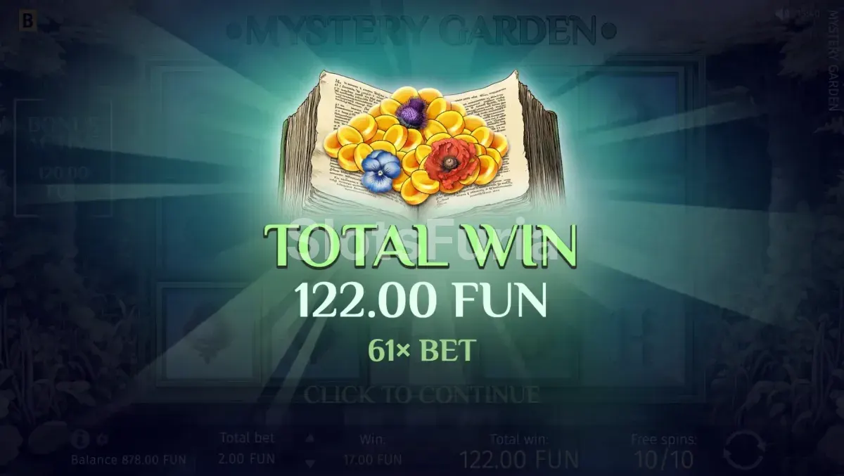 Gran victoria en Mystery Garden slot de BGaming