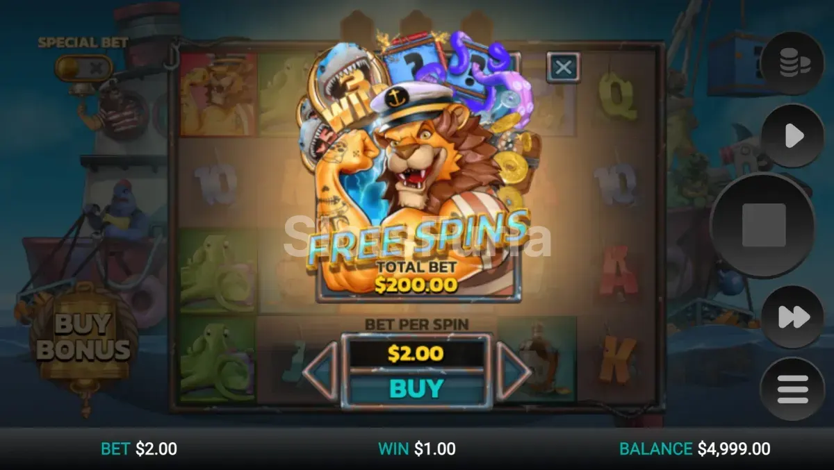 Pantalla de compra de bonus en Net Gains de Relax Gaming