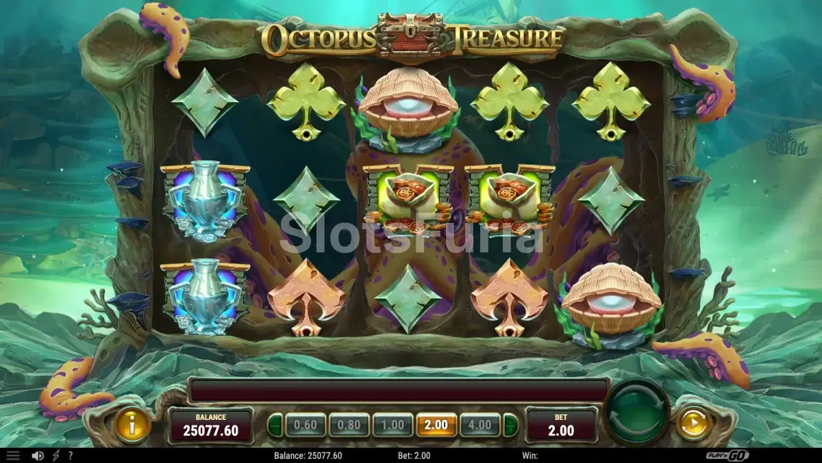 Segunda vista del juego base de Octopus Treasure en acción