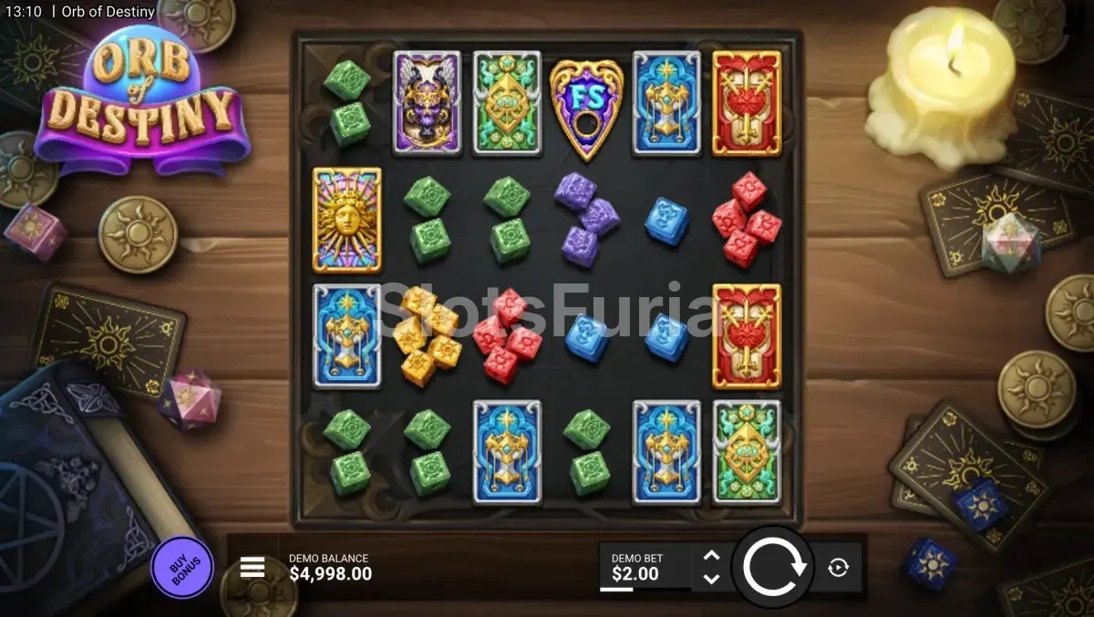 Pantalla principal del juego base en Orb of Destiny