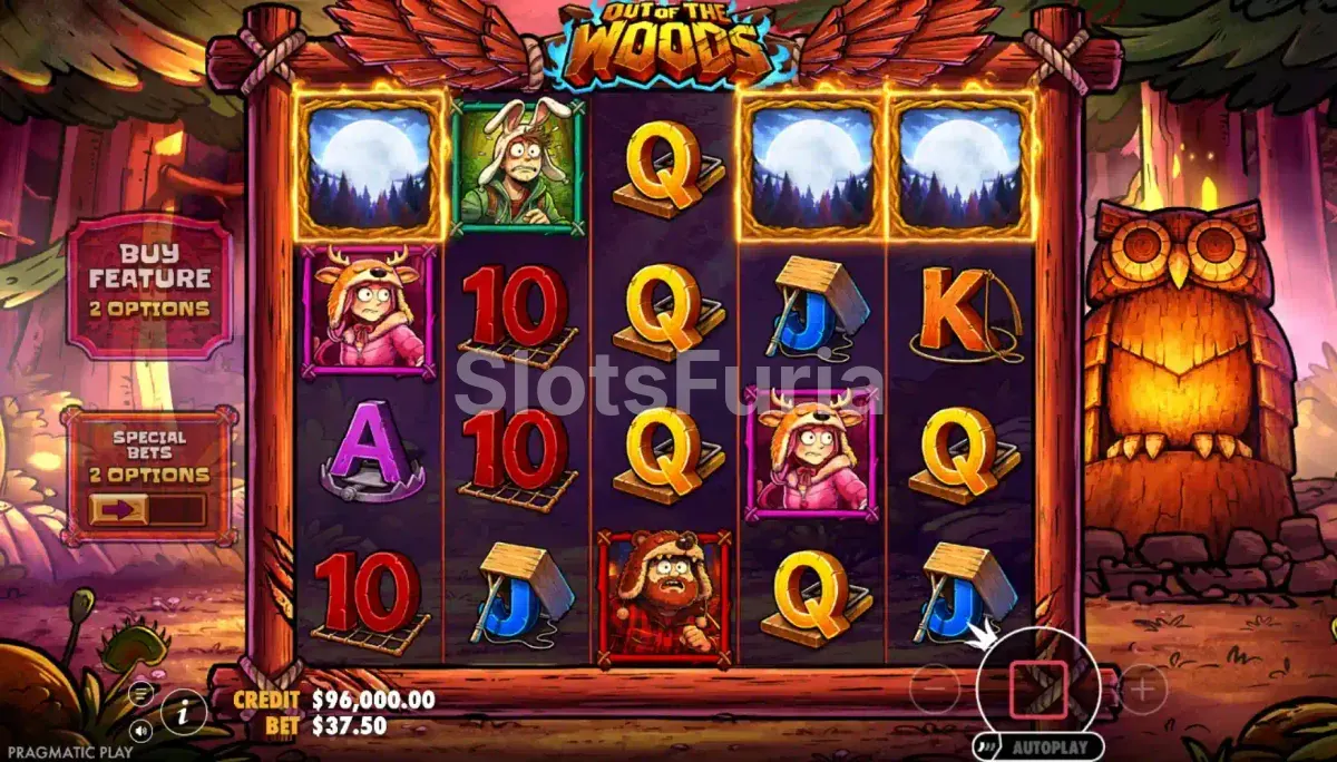 Ronda de giros gratis de Out of the Woods con multiplicadores activos