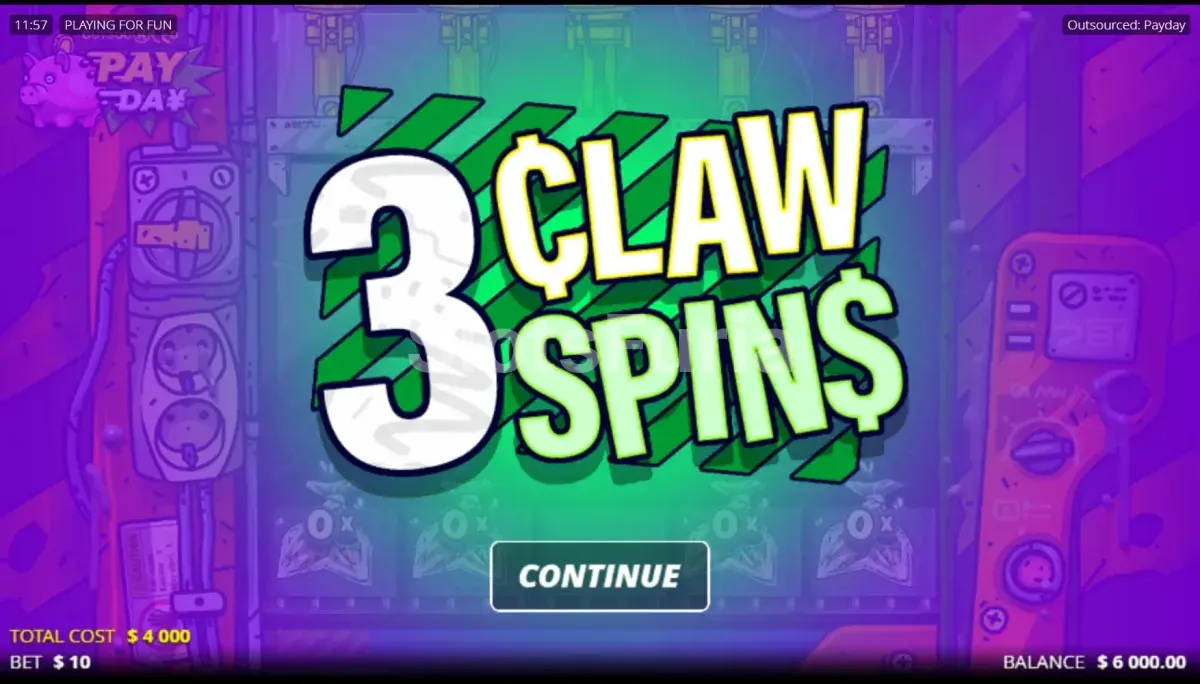 Ronda de giros gratis de Outsourced Payday con multiplicadores activos