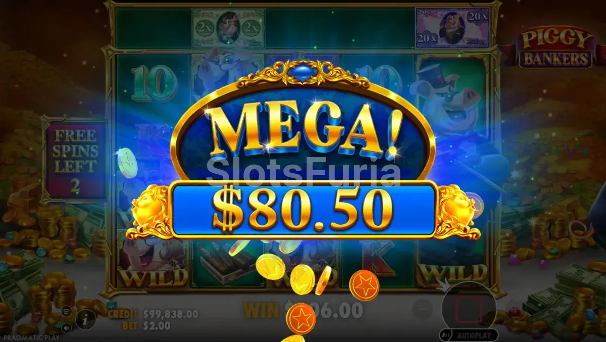 Gran victoria conseguida en la tragamonedas Piggy Bankers